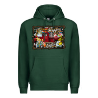 Sports Green Happy Easter Premium Hoodie - CowhideDigitalArt