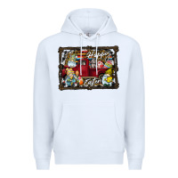 White Happy Easter Premium Hoodie - CowhideDigitalArt