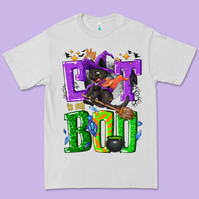 My Cat Is My Boo Halloween Premium Tee Designed By Nancycooperartshop