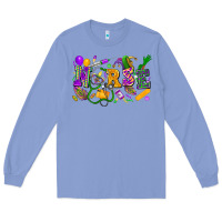 Colony Blue Nurse Mardi Gras Long Sleeve Tee - FaDigitalArtStudio
