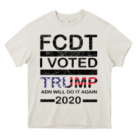 Cream hell yeah i voted trump and will do it again 2020 Heavy Core Tee - Bettercallsaul
