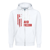 White God Guns Whiskey Freedom - Pro Gun American Flag Guns Arts Characters Zipper Hoodie - maiPhamDesign