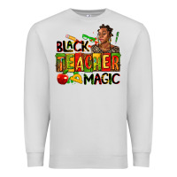 Dove Grey black teacher  magic Premium Sweatshirt - AdoDesignShop