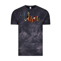 Cloud Black usa calligraphy Vintage Tee - Jasminsmagicworld