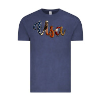 Vintage Denim usa calligraphy Vintage Tee - Jasminsmagicworld