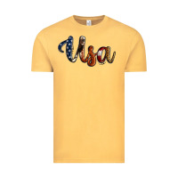 Vintage Mustard usa calligraphy Vintage Tee - Jasminsmagicworld