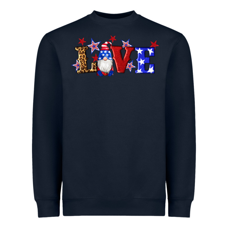 American Flag Gnomes Love Heavyweight Sweatshirt by Artiststas | Teevron