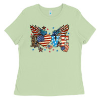 Matcha Love America wings 4th of july Ladies Tee - HowdyJamesFarm