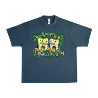 Midnight Navy Happy St. Patrick's Day Tooth Dentist Urban Heavy Tee - CowGirlArtShop