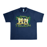 Navy Happy St. Patrick's Day Tooth Dentist Urban Heavy Tee - CowGirlArtShop