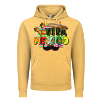 Vintage Mustard Viva Mexico Vintage Hoodie - FaDigitalArtStudio