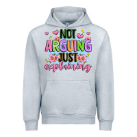Heather Grey not arguing just explaining Urban Hoodie - JahusDesignShop