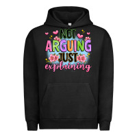 Pigment Black not arguing just explaining Urban Hoodie - JahusDesignShop