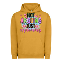 Pigment Peanut Butter not arguing just explaining Urban Hoodie - JahusDesignShop