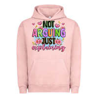 Pigment Salmon not arguing just explaining Urban Hoodie - JahusDesignShop
