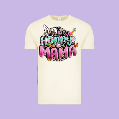 One Hoppy Mama Easter Day Vintage Tee Designed By Cowgirlartshop