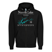 Black Norris Lake, Tennessee Characters Video game Zipper Hoodie - maiPhamDesign