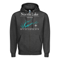 Charcoal Heather Norris Lake, Tennessee Characters Video game Zipper Hoodie - maiPhamDesign