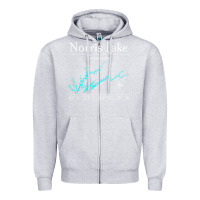 Heather Grey Norris Lake, Tennessee Characters Video game Zipper Hoodie - maiPhamDesign