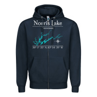 Navy Norris Lake, Tennessee Characters Video game Zipper Hoodie - maiPhamDesign