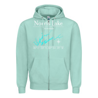 Seafoam Norris Lake, Tennessee Characters Video game Zipper Hoodie - maiPhamDesign