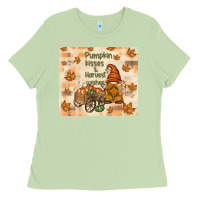 Matcha pumpkin kisses and harvest wishes Ladies Tee - TumblerDesignByShophia
