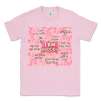 Bubblegum Pink i am enough with glitter Classic Tee - TumblerDesignByShophia