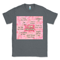 Charcoal Heather i am enough with glitter Classic Tee - TumblerDesignByShophia