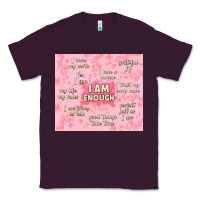 Plum i am enough with glitter Classic Tee - TumblerDesignByShophia
