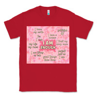 Red i am enough with glitter Classic Tee - TumblerDesignByShophia