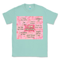 Seafoam i am enough with glitter Classic Tee - TumblerDesignByShophia