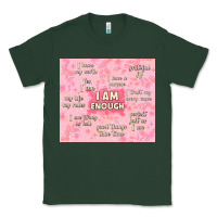 Sports Green i am enough with glitter Classic Tee - TumblerDesignByShophia