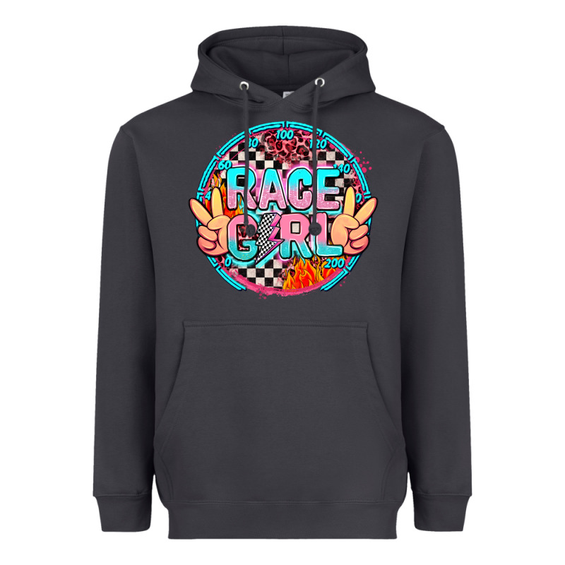 Race Girl Heavyweight Hoodie by AdoDesignShop | Teevron