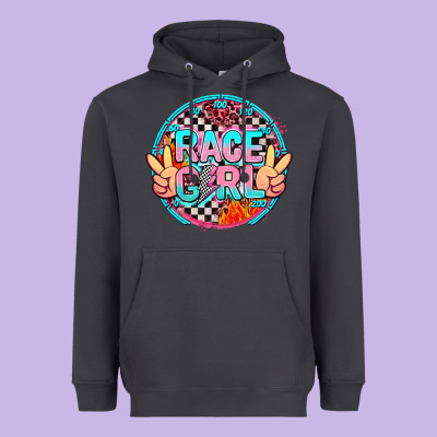 Race Girl Heavyweight Hoodie Designed By Adodesignshop