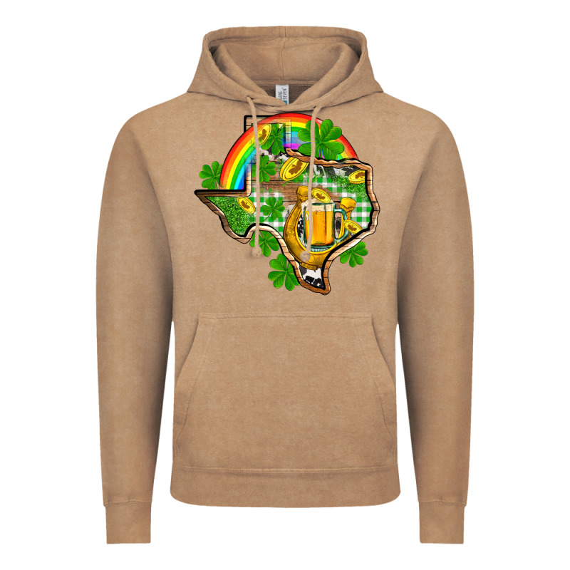 Texas St. Patrick's Day Vintage Hoodie by OliviaCreatesArt | Teevron