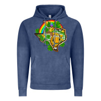 Vintage Denim Texas St. Patrick's Day Vintage Hoodie - OliviaCreatesArt