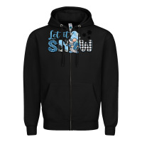Black let it snow gnome Zipper Hoodie - BarkalooDesign