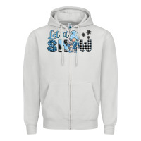 Dove Grey let it snow gnome Zipper Hoodie - BarkalooDesign
