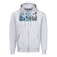 Heather Grey let it snow gnome Zipper Hoodie - BarkalooDesign