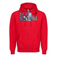 Red let it snow gnome Zipper Hoodie - BarkalooDesign