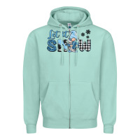 Seafoam let it snow gnome Zipper Hoodie - BarkalooDesign
