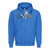 True Royal let it snow gnome Zipper Hoodie - BarkalooDesign