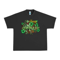 Pigment Black Happy St. Patrick's Day T-Rex Urban Heavy Tee - HowdyJamesFarm