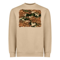 Camouflage And Leopard Background Heavyweight Sweatshirt | Teevron