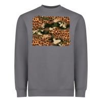 Storm camouflage and leopard background Heavyweight Sweatshirt - Artiststas