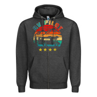 Charcoal Heather rv pilot camping funny vintage motorhome travel vacation t shirt Zipper Hoodie - maiPhamDesign