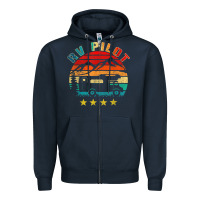 Navy rv pilot camping funny vintage motorhome travel vacation t shirt Zipper Hoodie - maiPhamDesign
