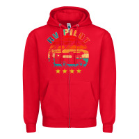 Red rv pilot camping funny vintage motorhome travel vacation t shirt Zipper Hoodie - maiPhamDesign