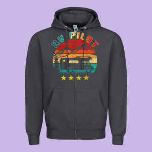 Rv Pilot Camping Funny Vintage Motorhome Travel Vacation T Shirt Zipper Hoodie Designed By Maiphamdesign