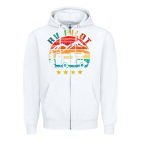 White rv pilot camping funny vintage motorhome travel vacation t shirt Zipper Hoodie - maiPhamDesign